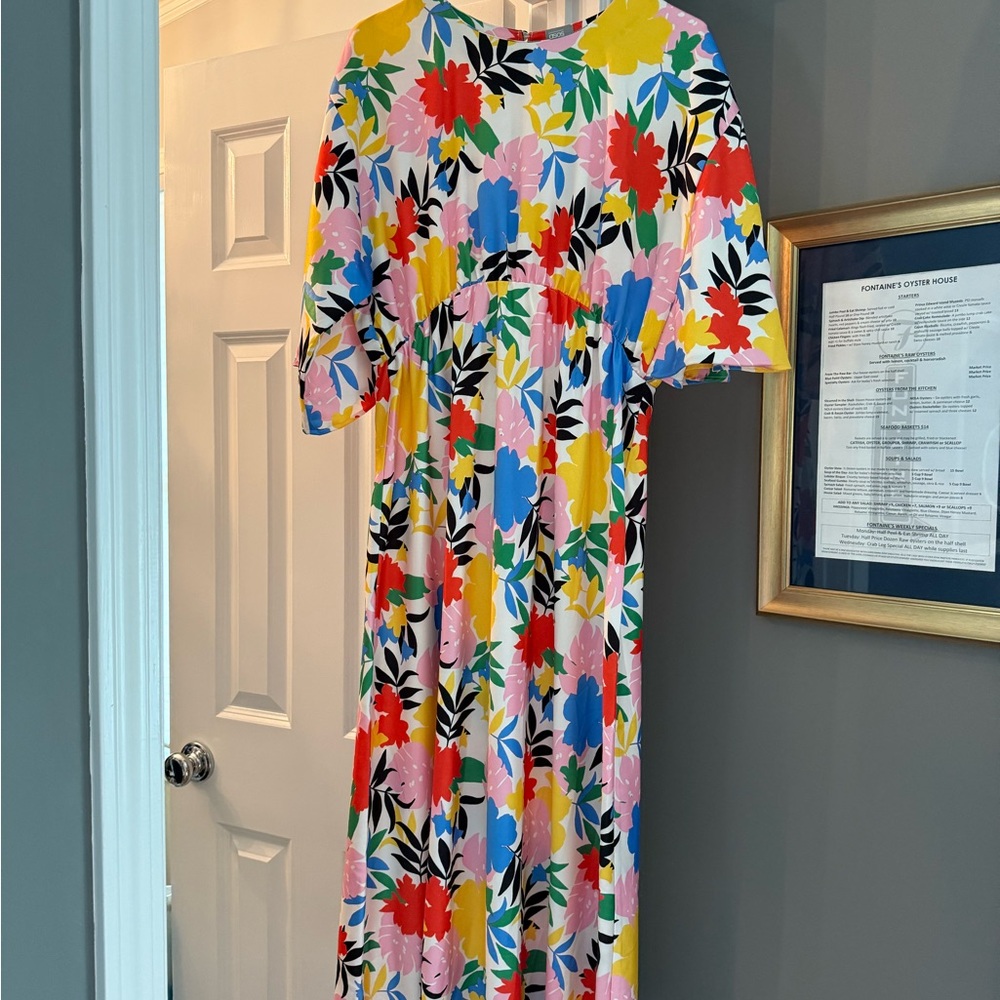 ASOS Colorful Floral Dress Maternity Size 10